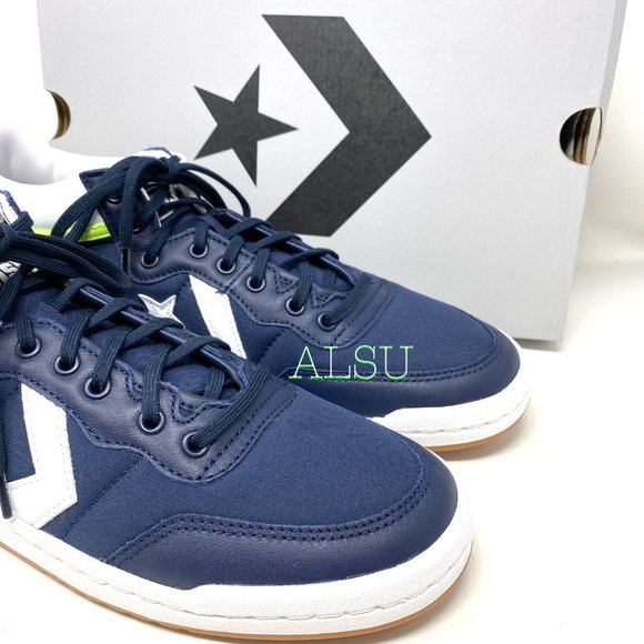 Converse Fastbreak Pro Mid Leather Sneakers Canvas Blue Men's Size 167609C - Picture 8 of 9